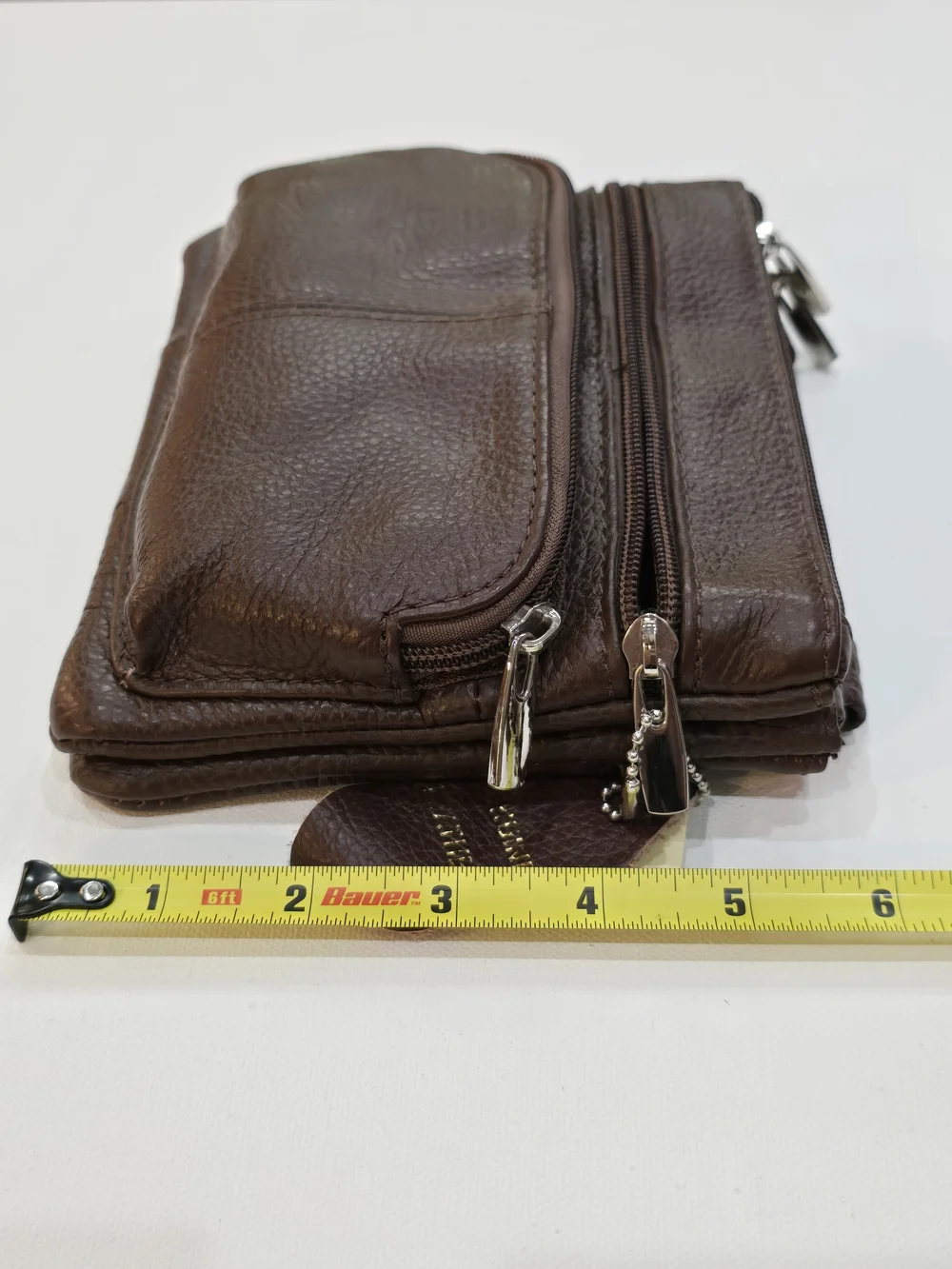 Genuine Leather Brown Crossbody Bag - Hand Crafted